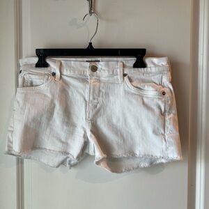 Citizens of Humanity White Denim Cutoff Shorts. Waist 29